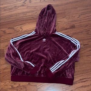 Adidas velvet hoddie